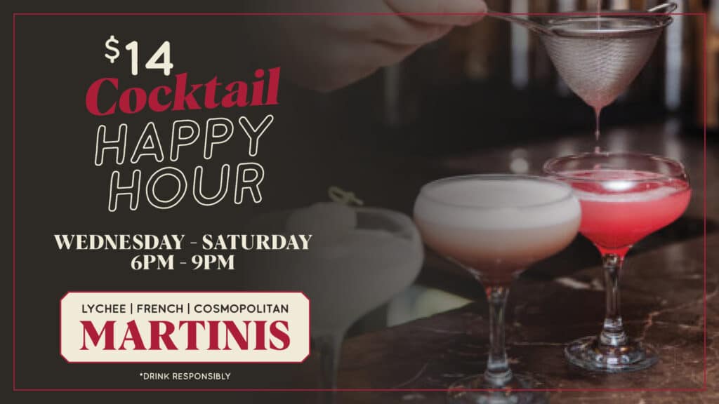 Happy hour martinis