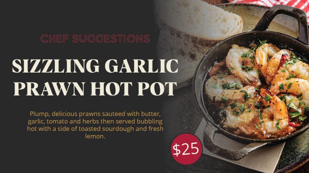 Sizzling Garlic Prawn Pot promo
