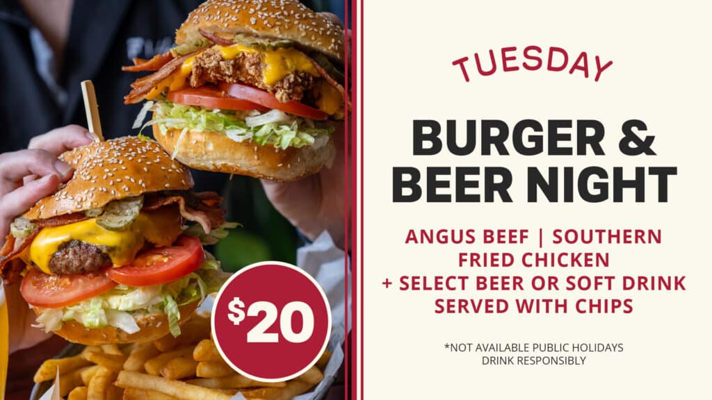 Burger night promo