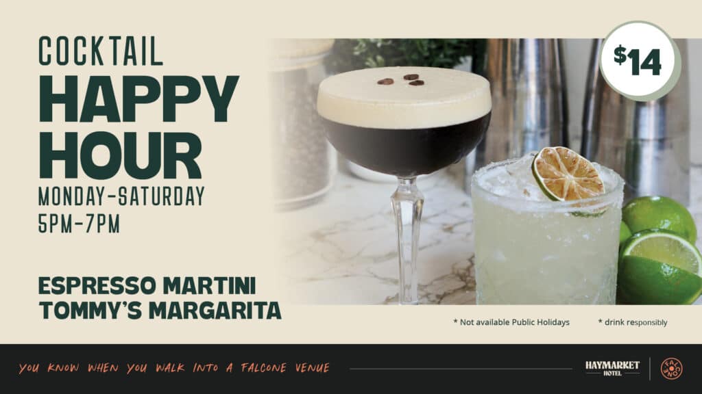 Cocktail Happy Hour promo