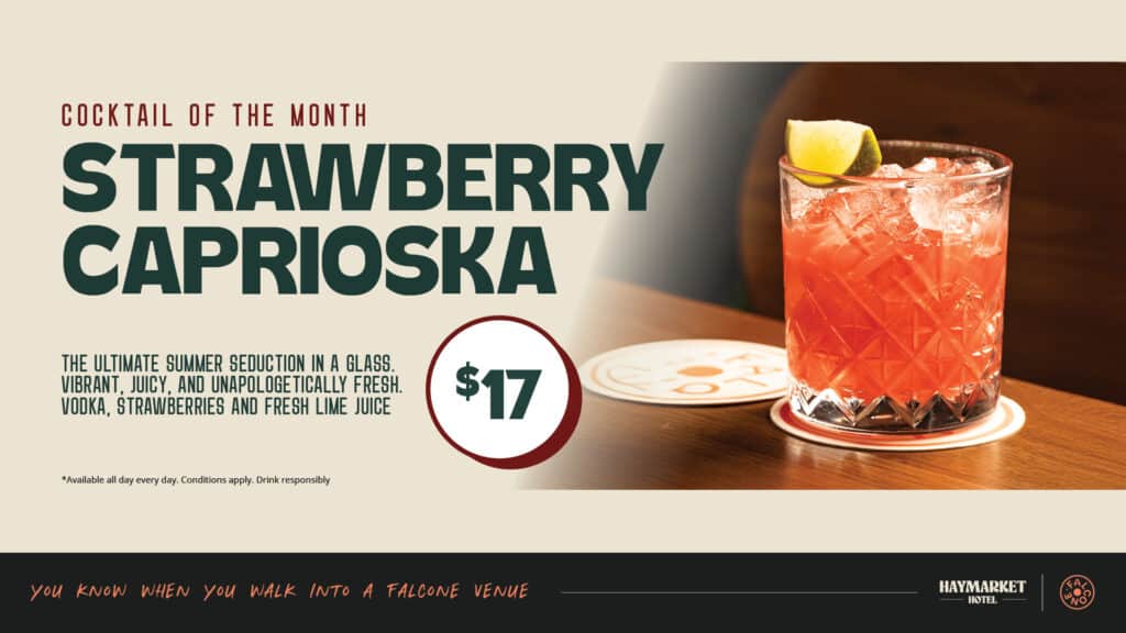 Cocktail of the month promo