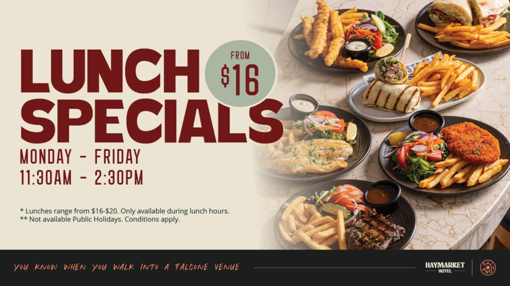 Lunch specials promo