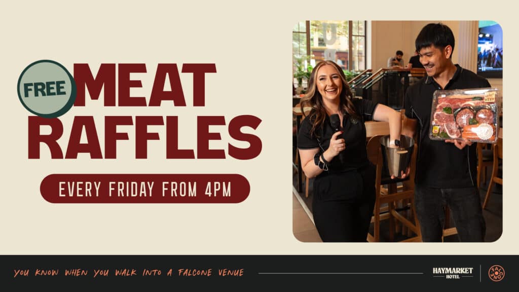 Friday meat raffle promo