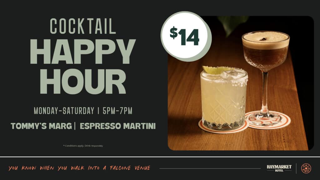Cocktail Happy Hour promo