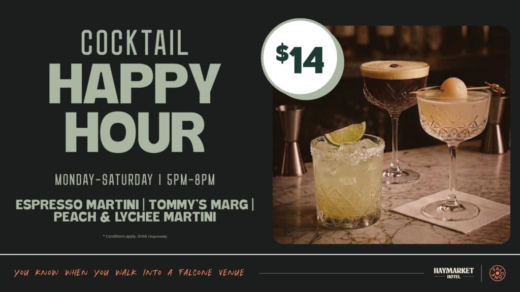 Cocktail Happy Hour promo