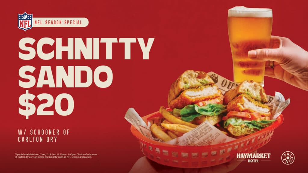 NFL Schnitty Sando special promo